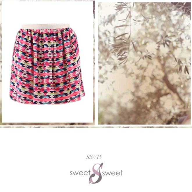 falda con estampado azteca | SweetSweet